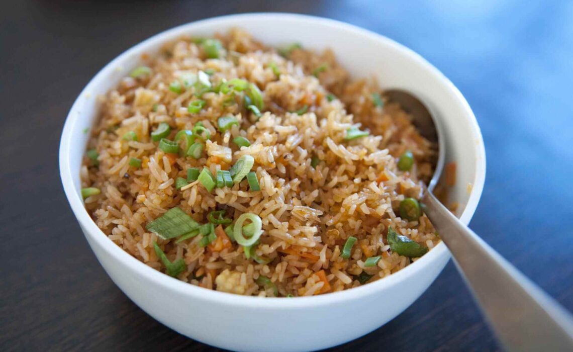 Stir-Fried Rice With Nuts And Spices Recipe