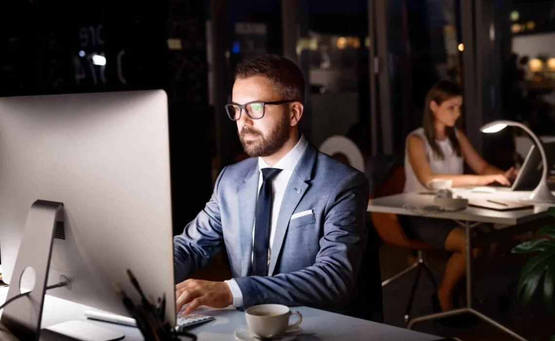 Employees Working Hard