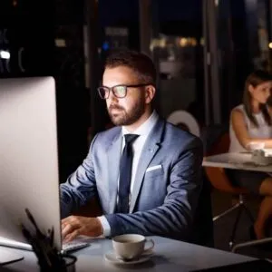 Employees Working Hard