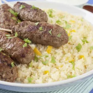 Baked Kefta With Couscous